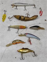 Fishing Lures Incl. Metal Spoons, Rebel Crawfish,