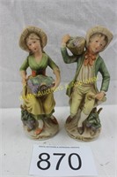 Homco Figurine Victorian Style Farm Setting