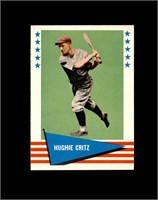 1961 Fleer #101 Hughie Critz EX-MT to NRMT+