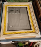 Lot of 8 Large Picture Frames. Some New but Dirty