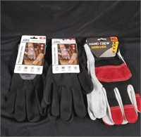 *NEW* 3 Pair Work Gloves