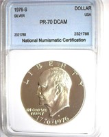 1972-S Silver Ike NNC PR-70 DCAM LISTS FOR $450