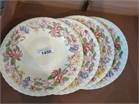 4-California Pottery 10" "Dolores" plates -