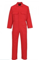 Red Med. Flame-Resistant Welding Coveralls