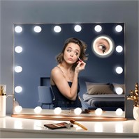 Luxfurni Vanity Mirror With Makeup Lights, Large