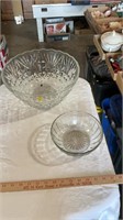 Glass punch bowl