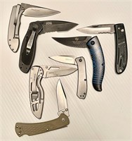 6 lock blade pocket knives