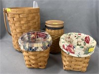 (4) Longaberger Baskets