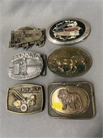 (6) Belt Buckles