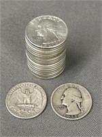 (20) Washington Silver Quarters