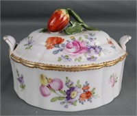 Antique Porcelain Lidded Dish 1012 by NYMPHENBURG