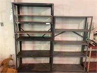 2 Metal Utility Shelves.