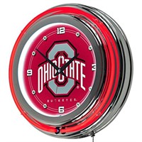 NCAA Ohio State 14-Inch Diameter Neon Clock