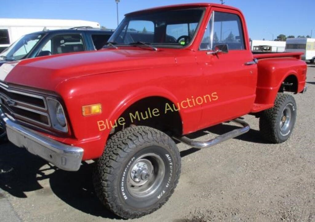 1968 Chevy Stepside PU 4x4 w/title, drivable,