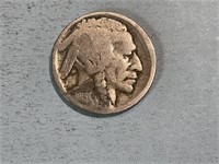 1913 Buffalo nickel, raised ground
