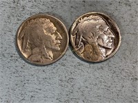 1918 and 1919 Buffalo nickels