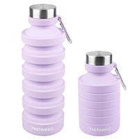 Nefeeko Collapsible Water Bottle  Reuseable BPA