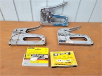 (3) ARROW Staplers with Staples