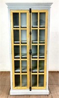 Pier 1 Imports Wood Glazed Door Curio Cabinet