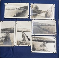 WW1 military real photo 11/15/1918 Meuse bridges