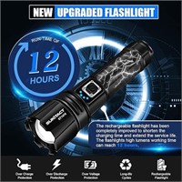 Flashlights High Lumens, Rechargeable Flashlight