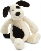 Jellycat Bashful Black and Cream Puppy Stuffed