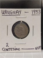 1953 Uruguay coin