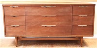 MCM Kent Coffey 9 drawer dresser