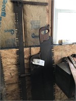 3 Large Antique Saws