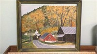 Original Acrylic Painting (Fraas, 1969) Vermont