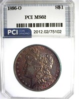 1896-O Morgan MS62 LISTS $3250