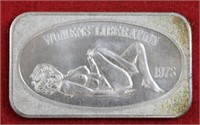 1oz 1973 Women's Liberation silver bar