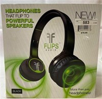FLIPS AUDIO - Headphones That Flip To POWERFUL SPE