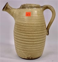 Middour Pottery Pitcher, 5" dia., 8.5" tall