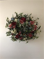 Vintage Silk Floral Wreath