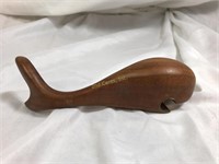 Wood And Brass Sculpted Whale