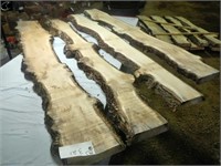 4- 6'x2" Seasoned Maple Live Edge Planks