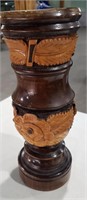 Beautiful Hand Carved and Turned Candle Holder