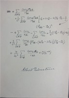 Albert Einstein Signed Relativity Theory