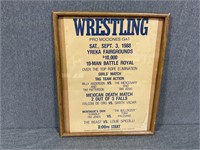 1980's Wrestling Poster