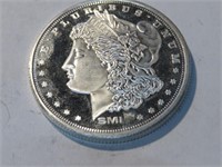 1 oz. Silver Round Morgan Dollar Design