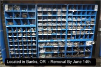 LOT, MARKED PARTS BINS W/CONTENTS