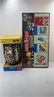 M & M MONOPOLY BOARD GAME & FOOTBALL