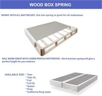 Fully Assembled Split Wood Traditional Boxspring