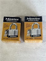 Master Padlocks, 2 in original boxes