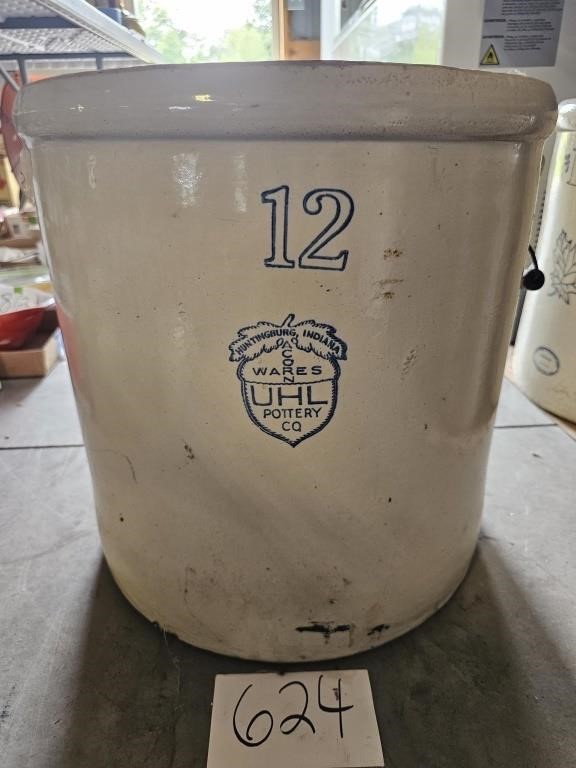 Stoneware UHL 12 Gallon Crock  see des