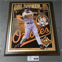 Cal Ripken Jr Baseball Plaque