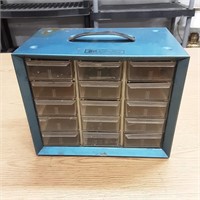 Small 15 drawer storage container with handle