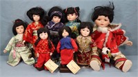 (8) Japanese Baby + Child Dolls