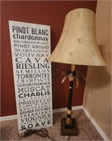 Lamp and Wine Decor